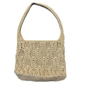 Lina Tan Crochet Shoulder Bag OS.